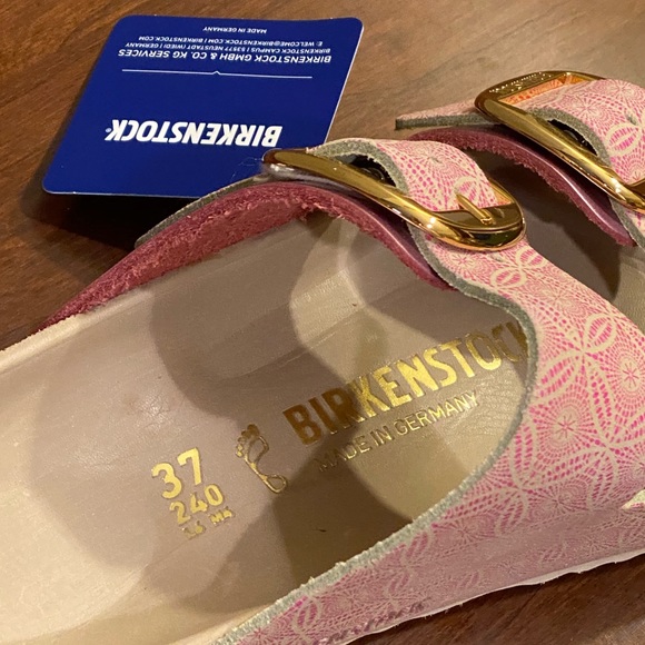 FIRM! Birkenstock LEATHER Arizona Big Buckle 37M - Picture 3 of 7